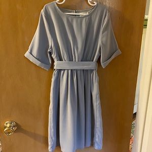 Girls formal dress in light grey